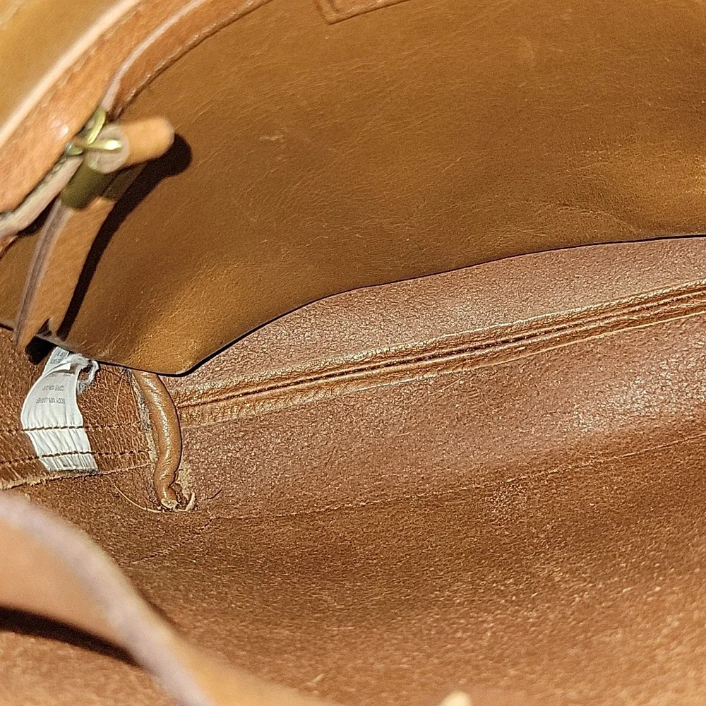 Madewell Small Classic Brown Leather Tote Bag